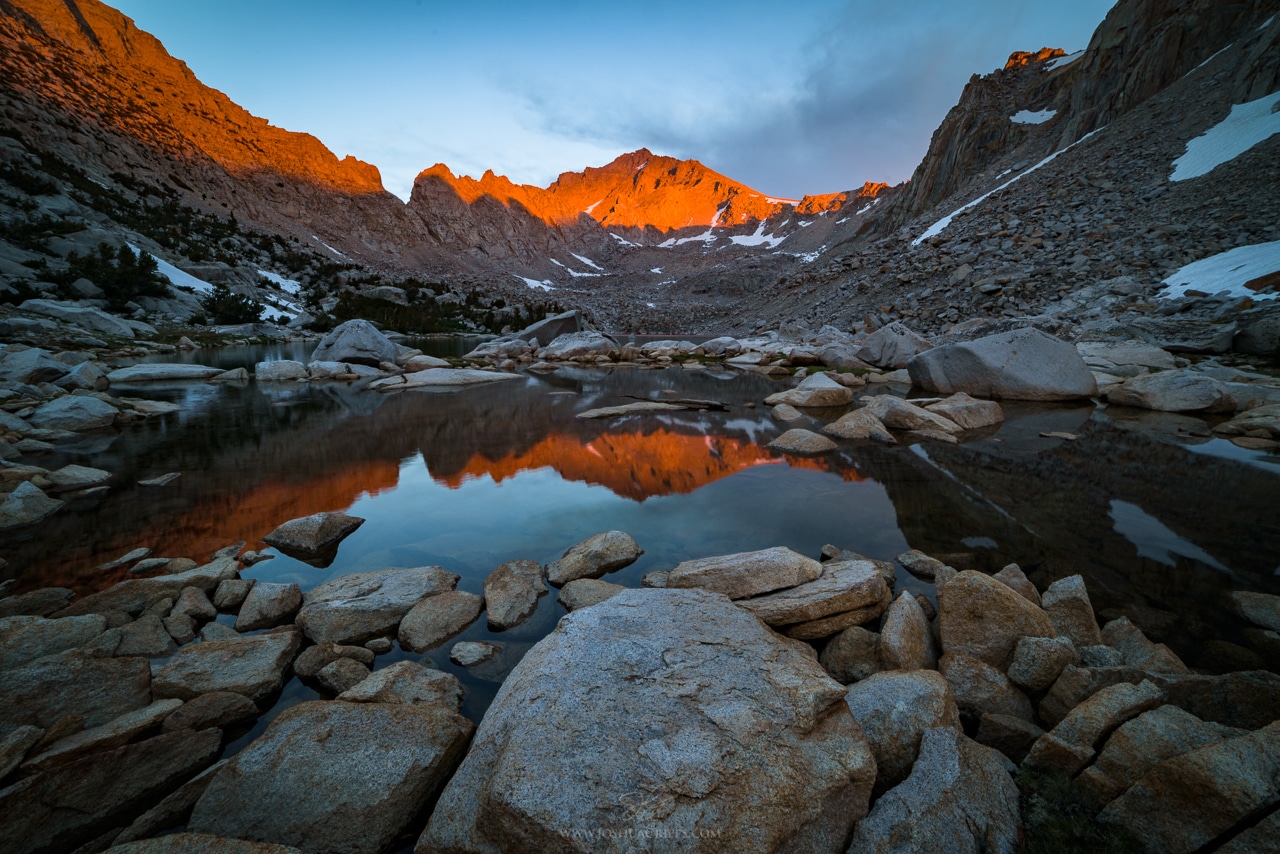University Peak at sunset, Kings Canyon National Park.