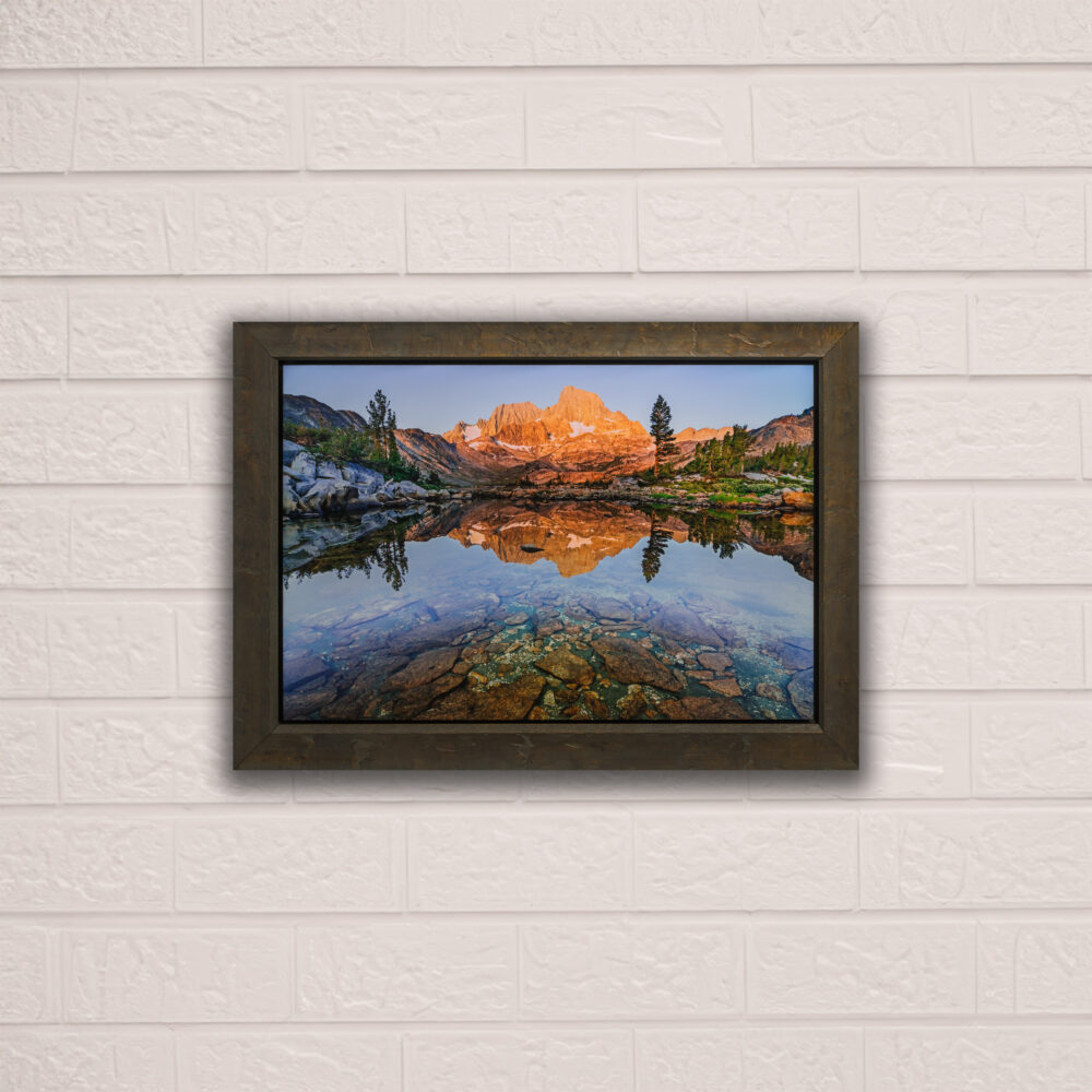 Banner Peak over Garnet Lake<br>Framed 24x36 Metal Print<br>50% Off