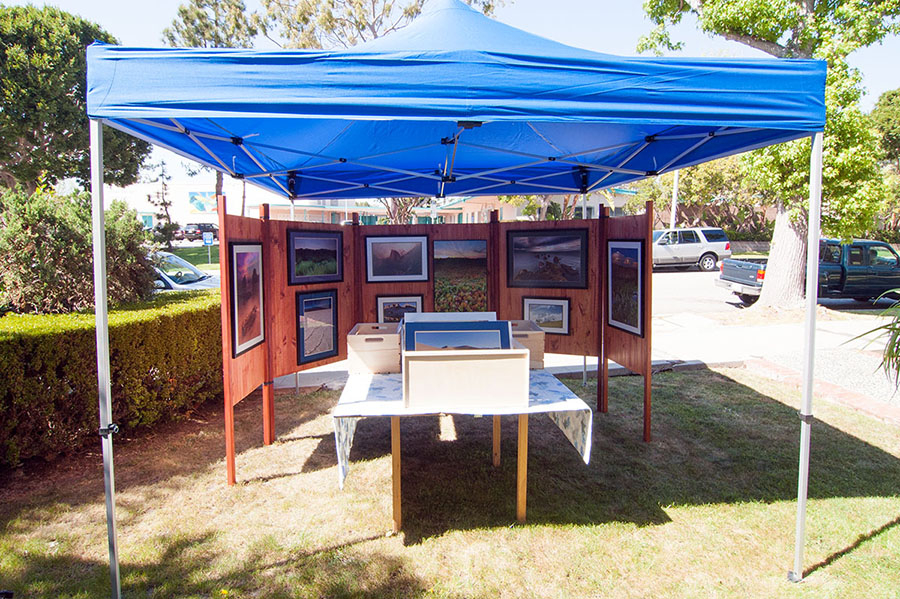 First go at an art show booth - please pity me!