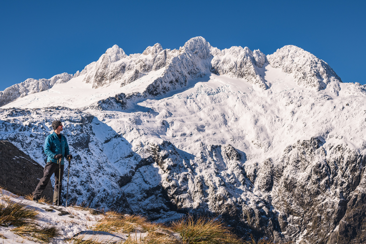 A perfect day in the Fiordland mountains.