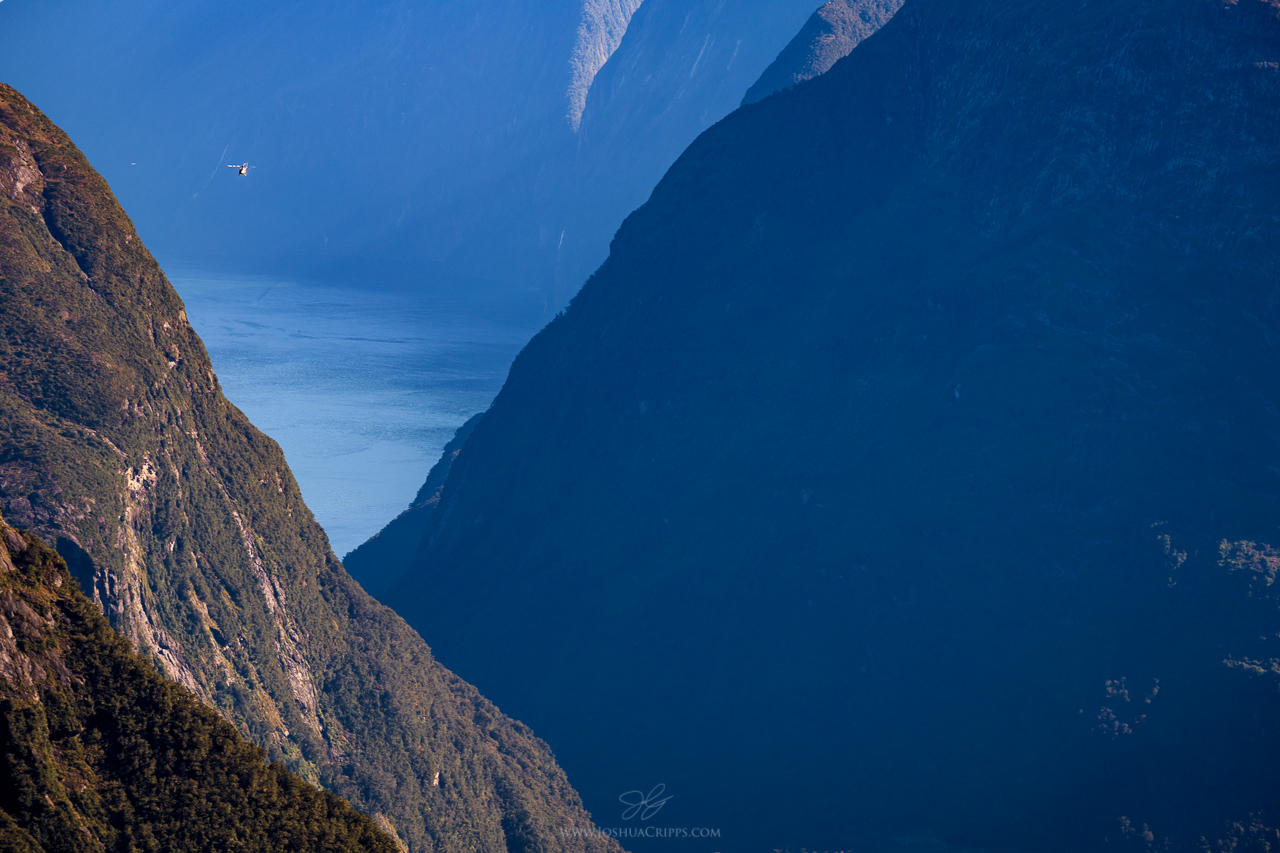 Helicopter for scale.