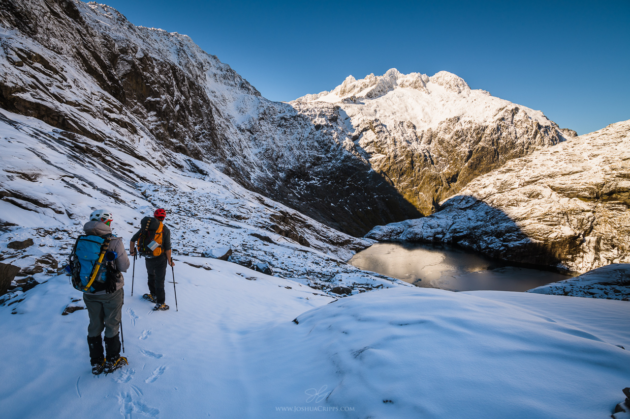 Spellbinding moments on Gertrude Saddle.