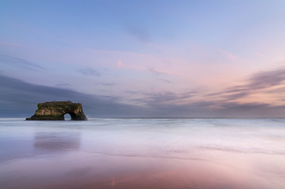 The Storm Breaks at Natural Bridges State Beach, Santa Cruz