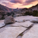 Thunderstorm at sunset at Olmsted Point, Yosemite National Park