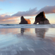 Archway Islands, Wharariki Beach, South Island, New Zealand