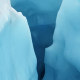 Ice sculptures and crevasse, Fox Glacier, New Zealand