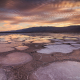 Cottonball-Basin-Salt-Flats-Water-Mud-Sunset