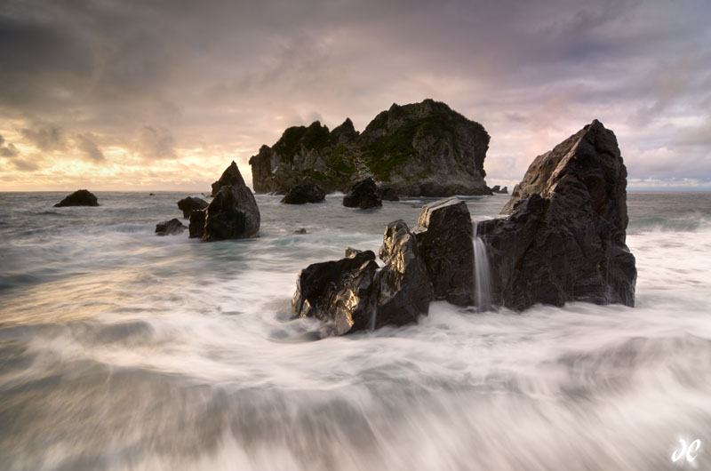 Seascape at Arnott Point, West Coast, South Island, New Zealand