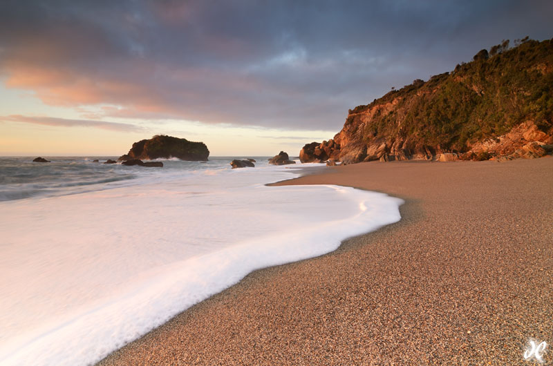 Barry's Beach, West Coast, South Island, New Zealand