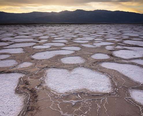 cottonball-basin-mud-salt-formations-sunset