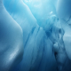 Ice cave in the Fox Glacier, South Island, New Zealand