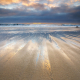 Hole in the Wall Beach sunset, Santa Cruz, California