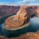 Horseshoe Bend in winter, Page, Arizona