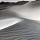 Ibex Sand Dunes, Death Valley National Park, black and white