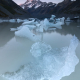 Icebergs in the Hooker Lake, Aoraki / Mt. Cook National Park, South Island New Zealand