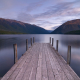 Sunset at Lake Rotoiti, Nelson Lakes National Park, South Island, New Zealand