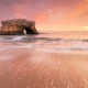 Natural Bridges State Beach sunset, Santa Cruz, California