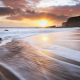 Panther Beach sunset, Santa Cruz, California