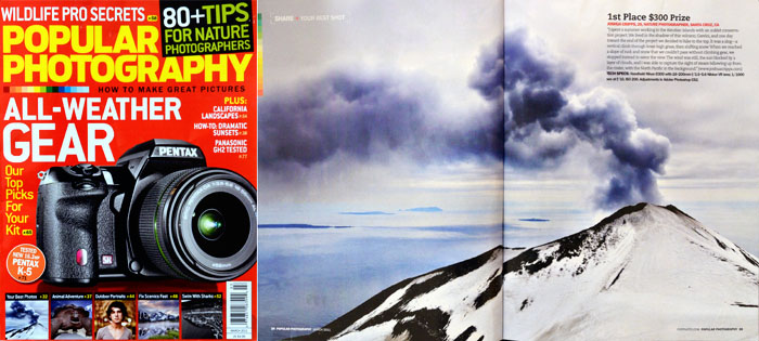 Popular Photography Magazine, 1st Place, Your Best Shot, March 2011