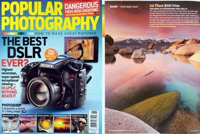 Popular Photography Magazine, 1st Place, Your Best Shot, October 2011