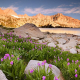 Shooting stars at Moonlight Lake, Sabrina Basin, High Sierra
