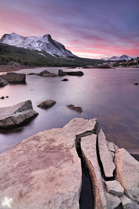 Tioga Lake and Mt. Dana at sunrise, Tioga Pass, Yosemite National Park