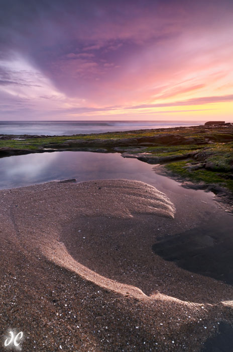 Wilder Ranch State Park beach sunset, Santa Cruz, California