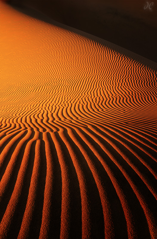 Ibex Sand Dunes abstract photo, Death Valley National Park