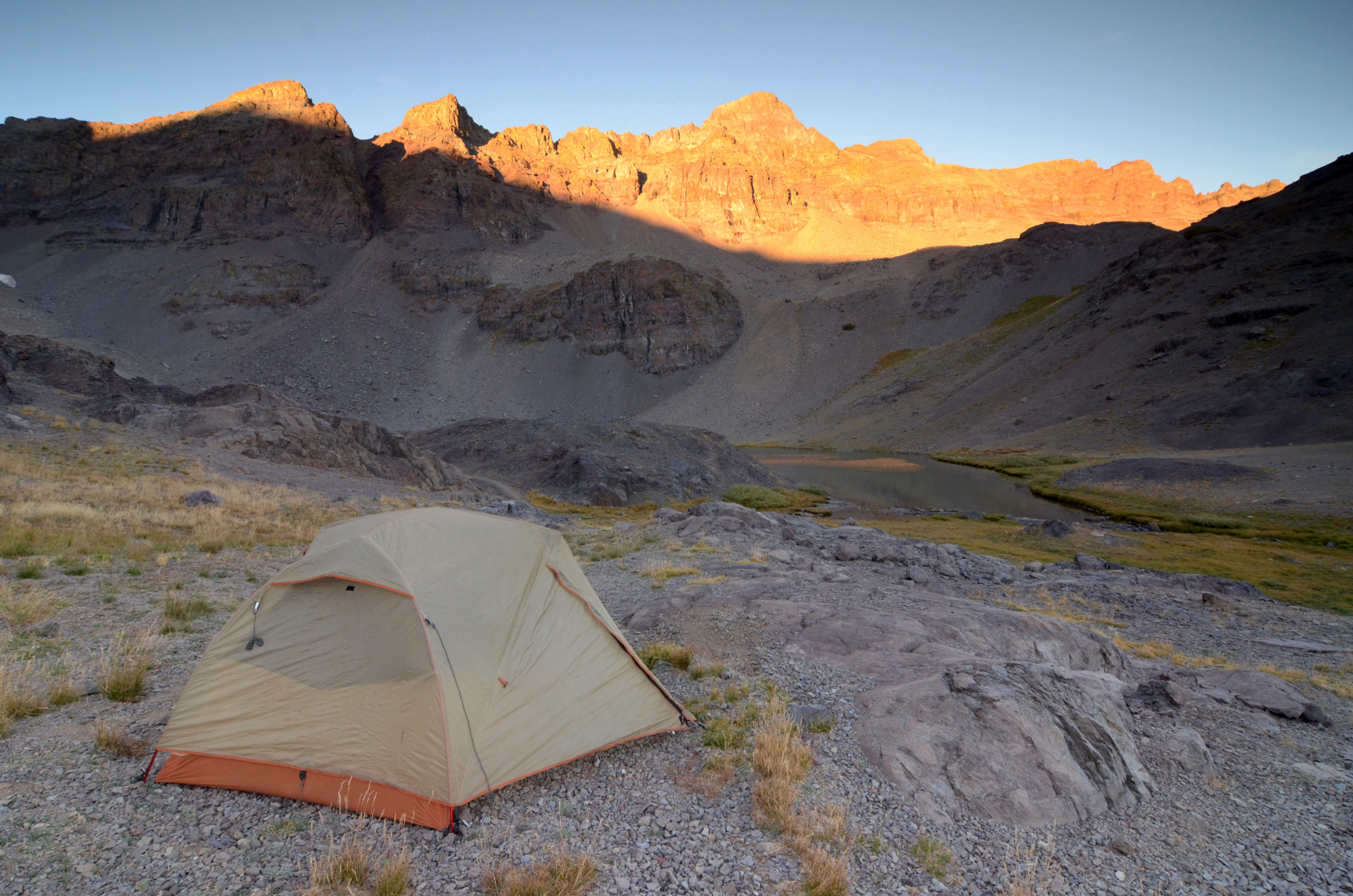 Camping at Blue Canyon Lake, Sonora Pass