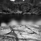 Minaret Lake in black and white, Ansel Adams Wilderness, Eastern Sierra Nevada