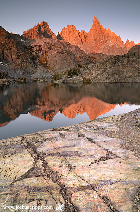 Sunrise at Minaret Lake, Ansel Adams Wilderness, Eastern Sierra Nevada, California