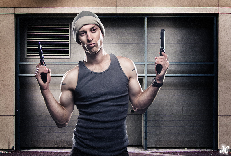 Thug Life composite portrait from Santa Cruz photographer Josh Cripps