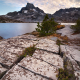 Thousand Island Lake sunset, Ansel Adams Wilderness, Long Exposure Photo