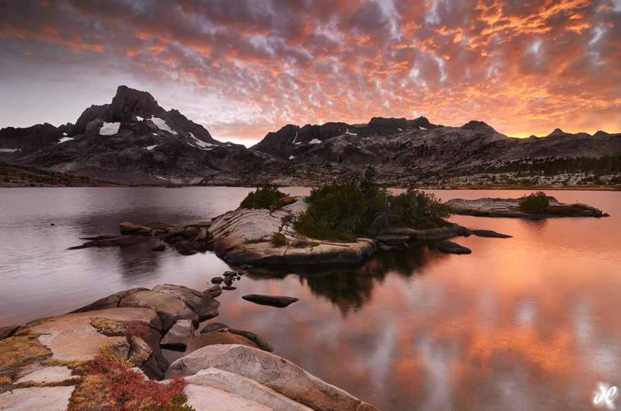 Thousand Island Lake sunset, Ansel Adams Wilderness