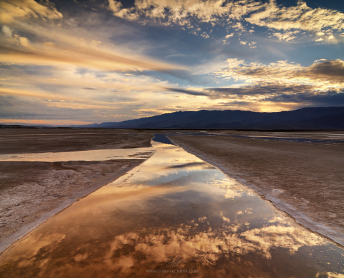 Cottonball Spring reflections, Death Valley National Park