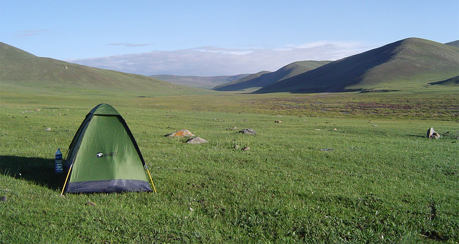Tent in the Mongolian Steppe