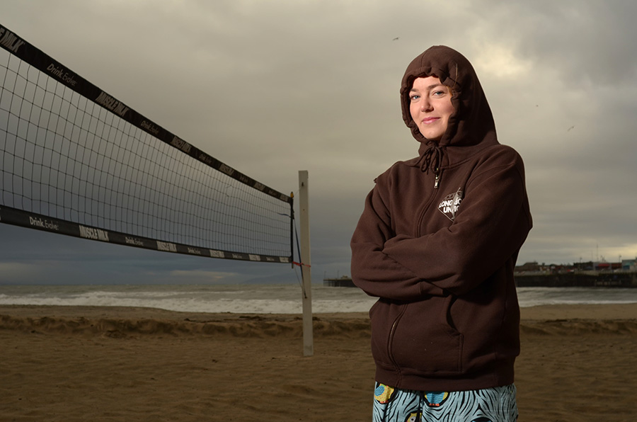 Volleyball portrait by Santa Cruz Photographer Joshua Cripps