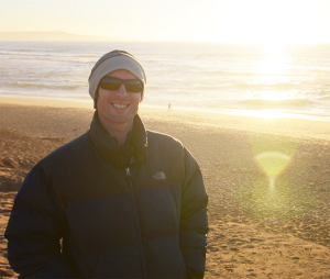 Watching the sunset at Marina State Beach, California