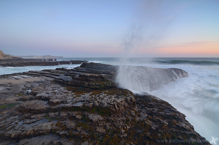 Hole in the Wall Beach Blowhole, Santa Cruz, California