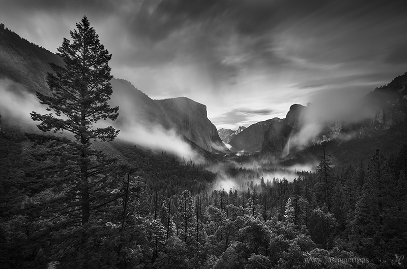 A Time of Change tunnel-view-yosemite-black-white