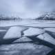 Portage Lake, Alaska, Frozen in Winter