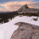 Cathedral Peak Yosemite Winter Sunset