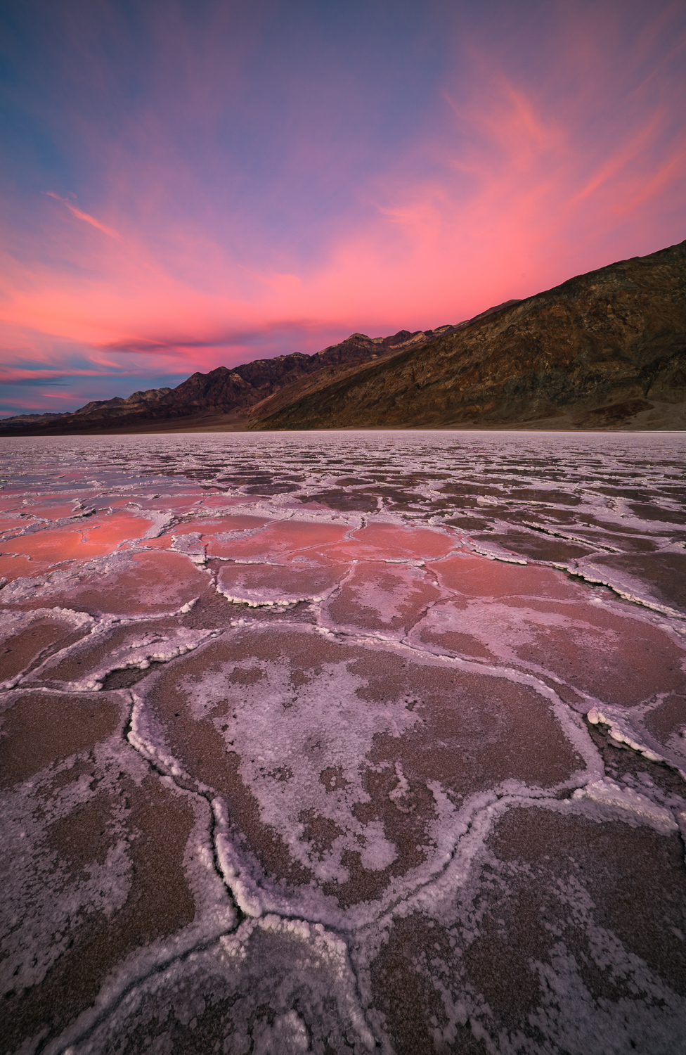 Death-Valley-Badwater-flooded-sunset