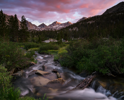 High-Sierra-Little-Lakes-Valley-sunset