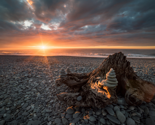 New-Zealand-Gillespies-Beach-sunset