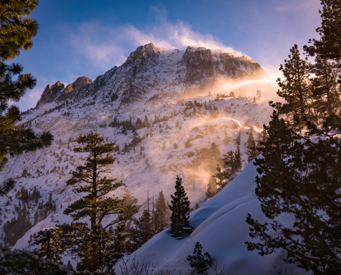 Carson Peak, June Lake, Sierra Nevada, California, January 23rd, 2016