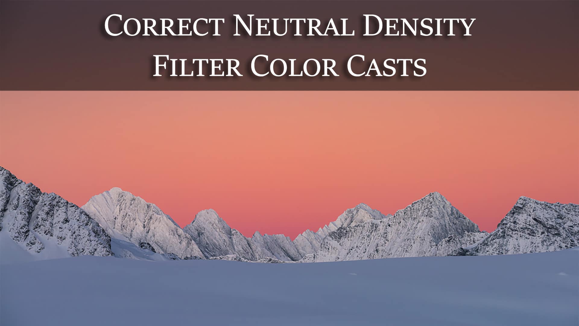 neutral density filter color casts