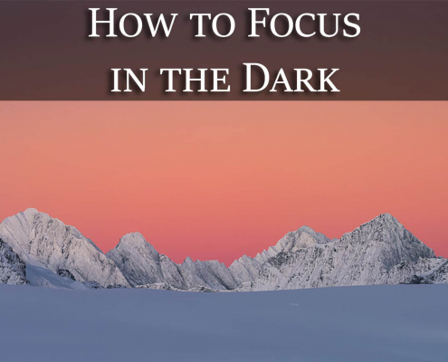 How to autofocus in the darks photography question of the week