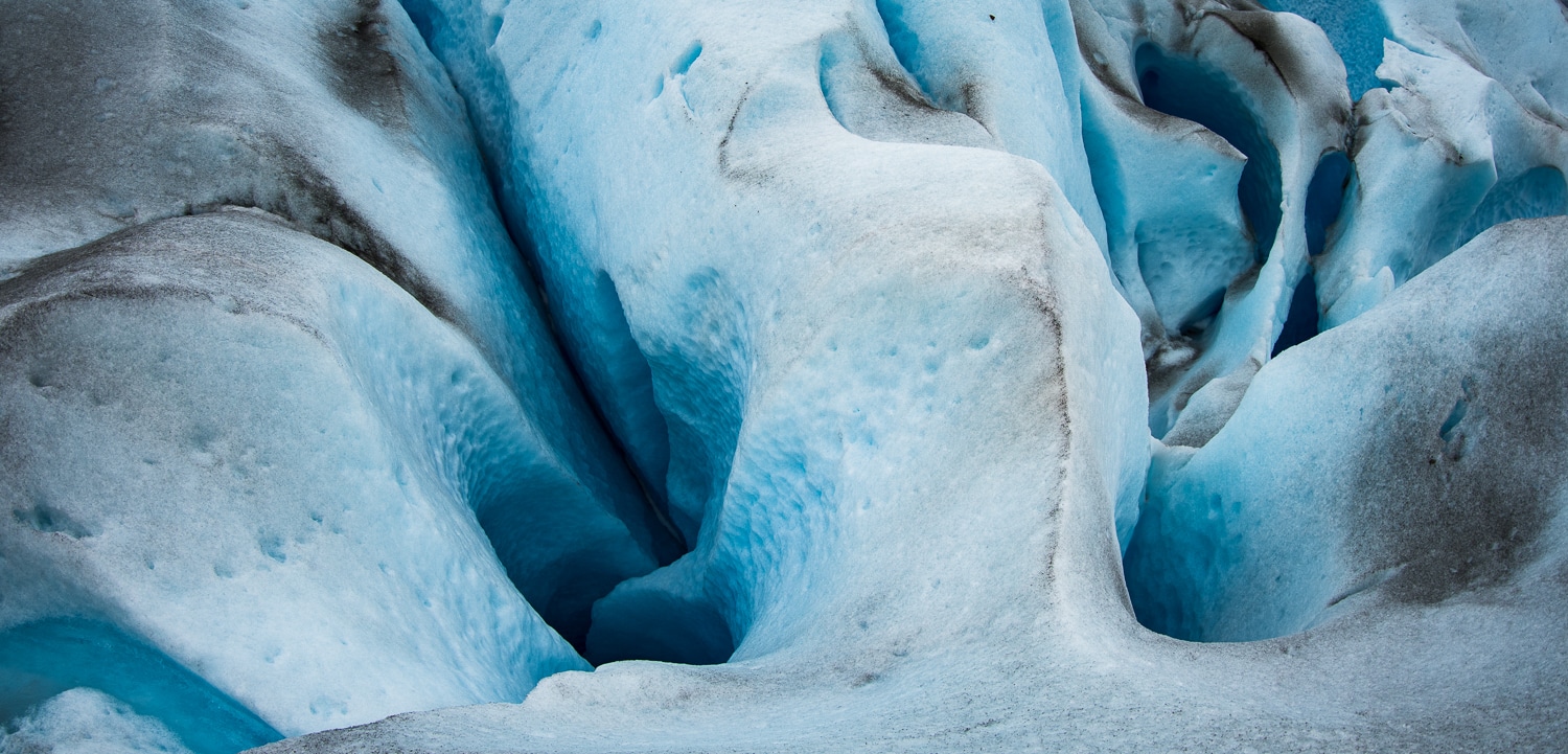 Crevasses, Perito Moreno Glacier, Argentina. Nikon Nikkor 8-15mm Fisheye Sample Photos