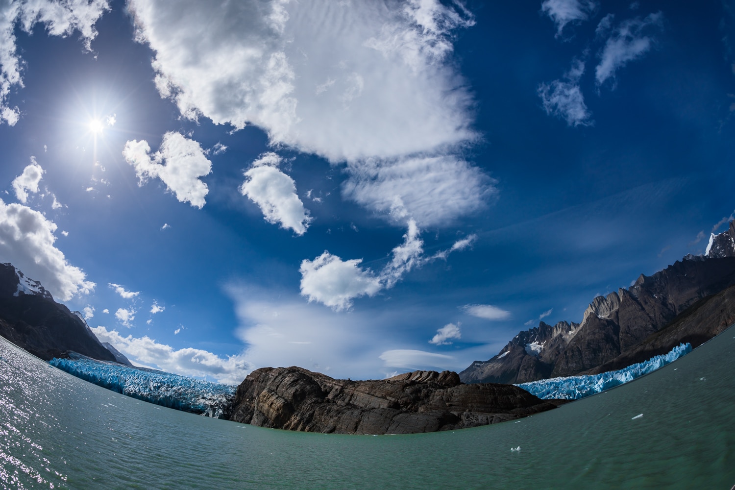 Grey Glacier, Torres del Paine NP, Chile, Nikon Nikkor 8-15mm Fisheye Sample Photos